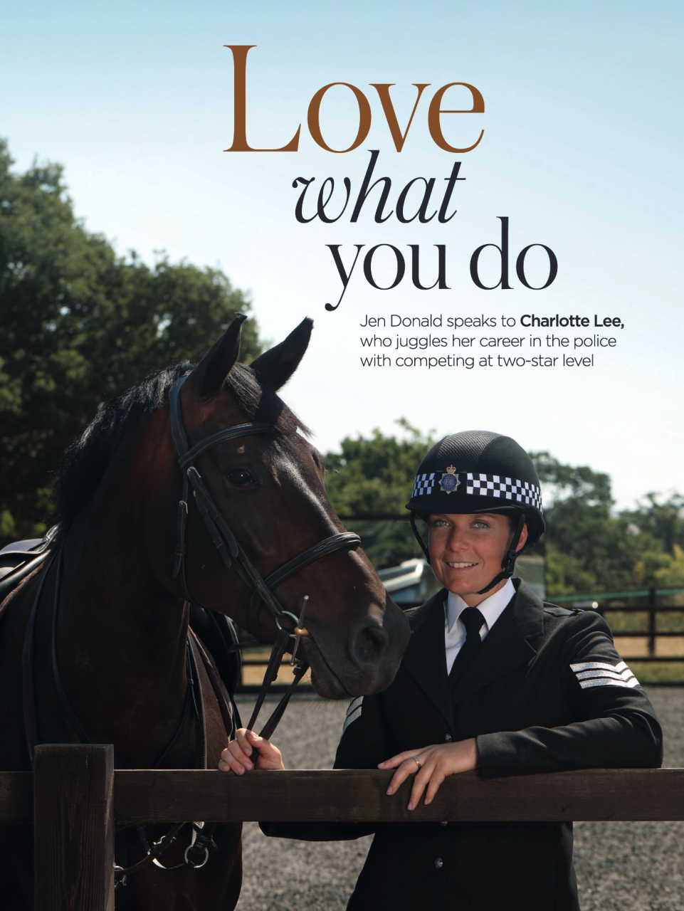 Sgt Charlotte Lee tells British Showjumping Magazine about balancing Showjumping & a Frontline career